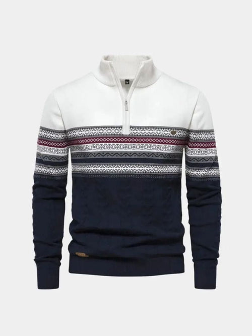 Sweter z półzamkiem