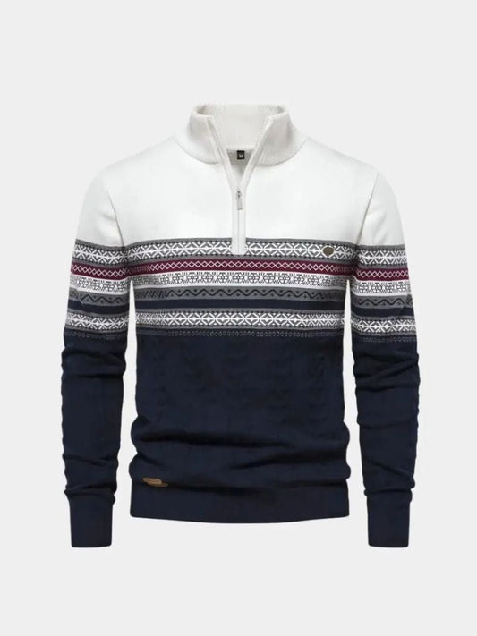 Sweter z półzamkiem