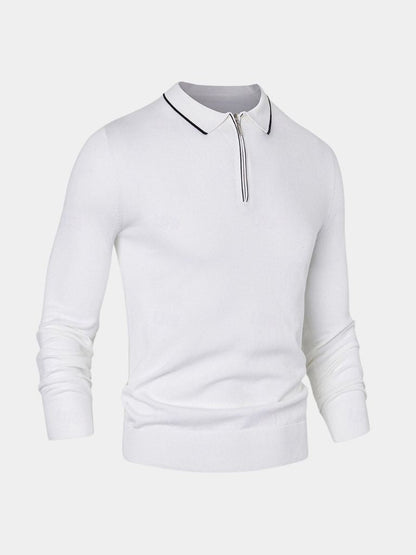 Polo Elite w kolorze kości słoniowej z długim rękawem