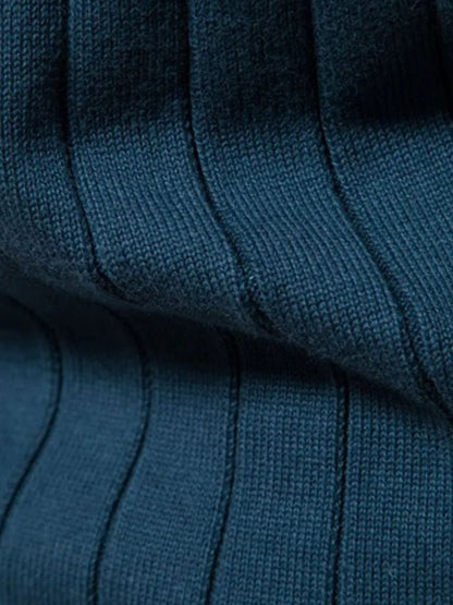 Sweter Kardigan z Dzianiny z Zamkiem