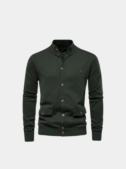 Sweter z Długim Stojącym Kołnierzem z Bawełny