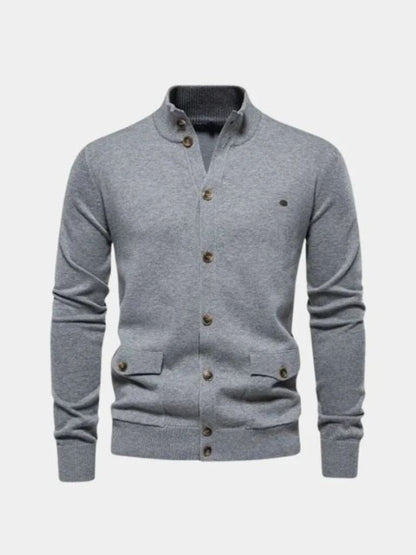 Sweter z Długim Stojącym Kołnierzem z Bawełny