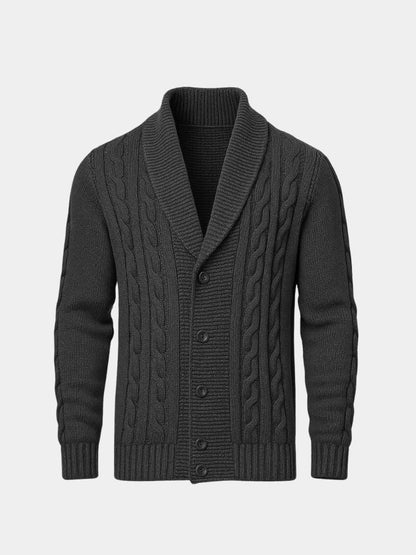 Męski Elegancki Kardigan Dzianinowy