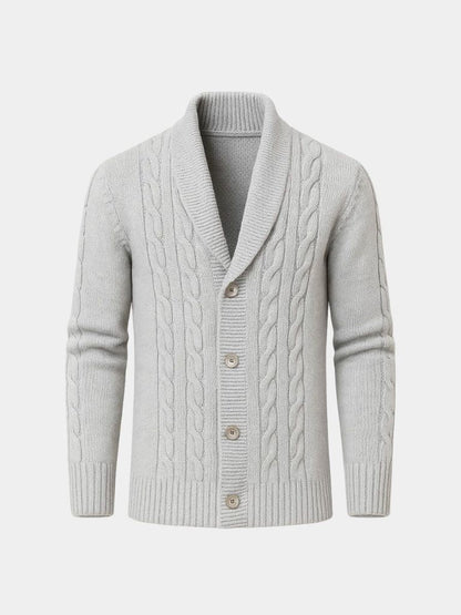 Męski Elegancki Kardigan Dzianinowy