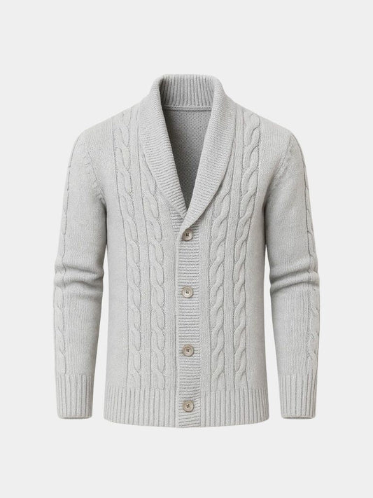 Męski Elegancki Kardigan Dzianinowy