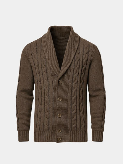 Męski Elegancki Kardigan Dzianinowy