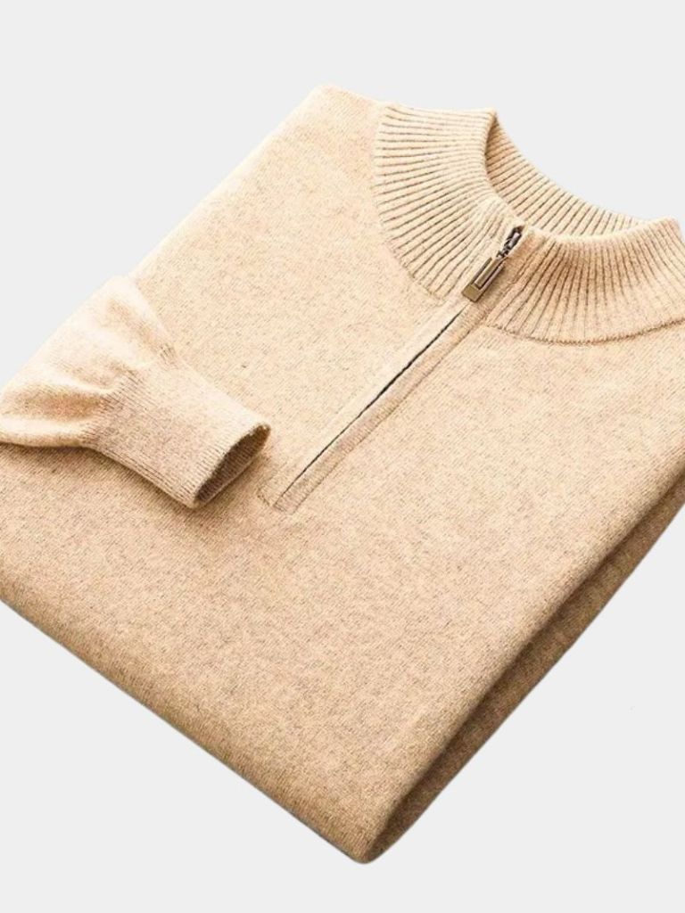 Sweter Merino z Półzamkiem