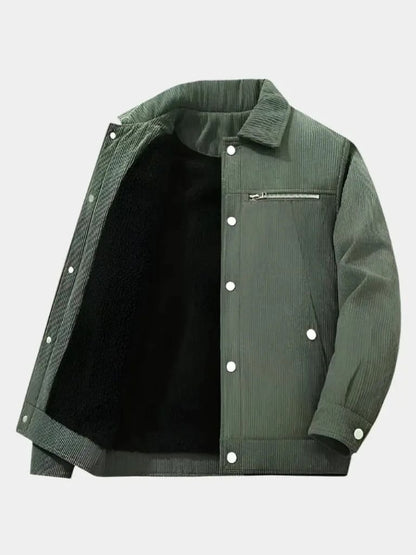 Minimalistyczna Kurtka Corduroy Sherpa