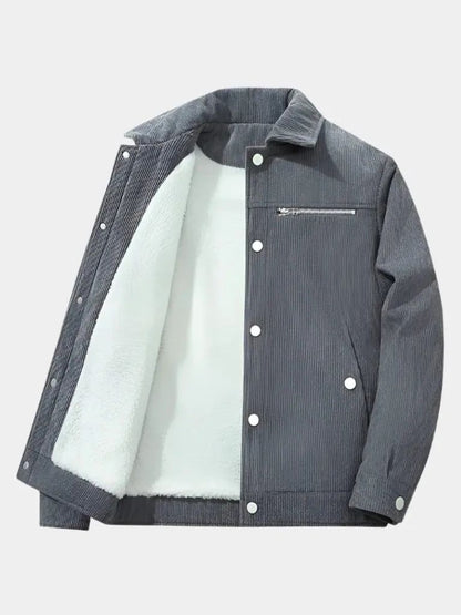 Minimalistyczna Kurtka Corduroy Sherpa