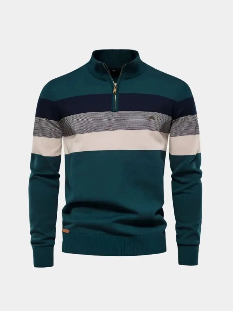 Minimalistyczny Sweter z Wysokim Kołnierzem