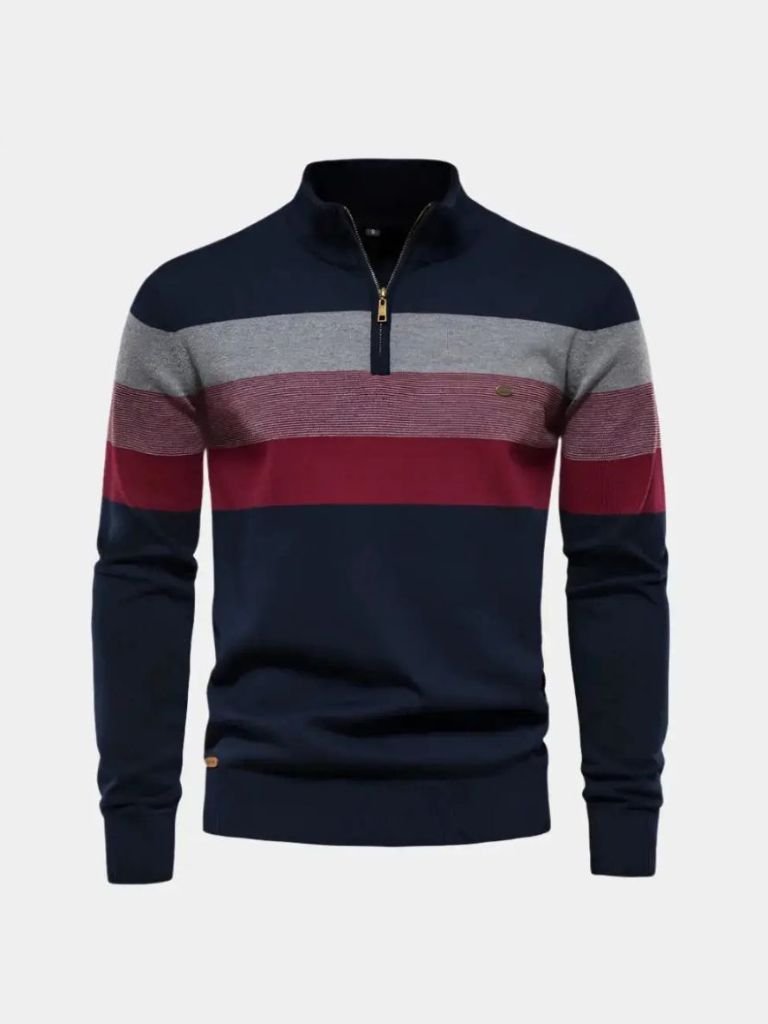 Minimalistyczny Sweter z Wysokim Kołnierzem