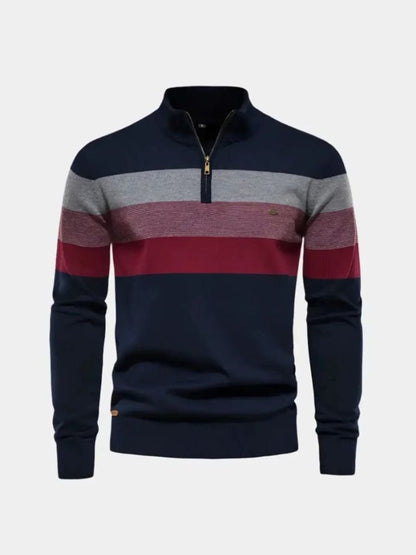 Minimalistyczny Sweter z Wysokim Kołnierzem