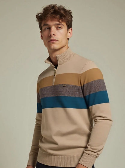 Minimalistyczny Sweter z Wysokim Kołnierzem