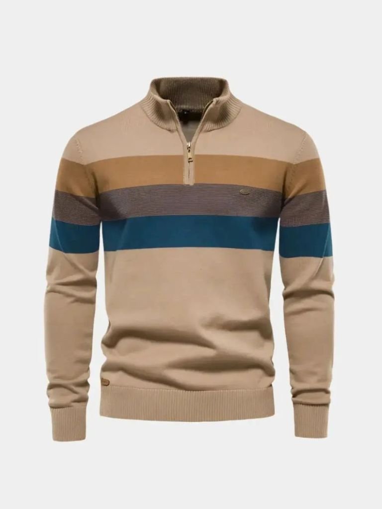 Minimalistyczny Sweter z Wysokim Kołnierzem