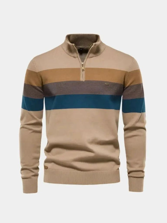 Minimalistyczny Sweter z Wysokim Kołnierzem