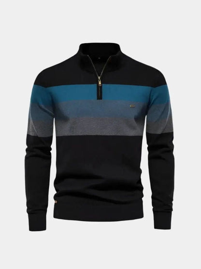 Minimalistyczny Sweter z Wysokim Kołnierzem