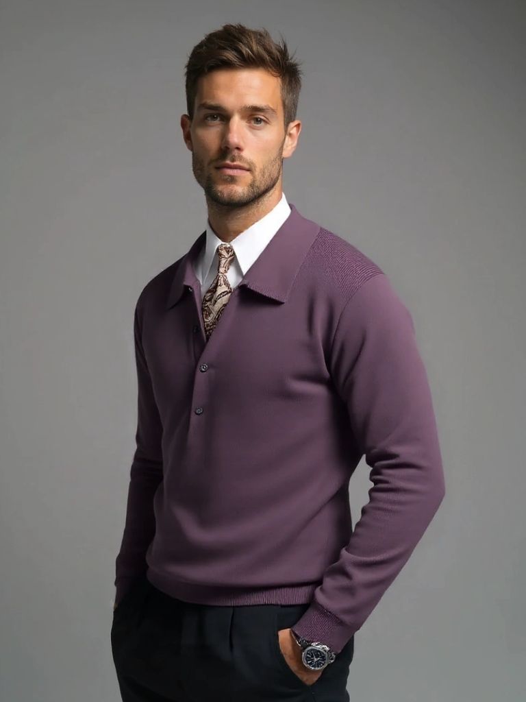Sweter Polo Old Money Knit
