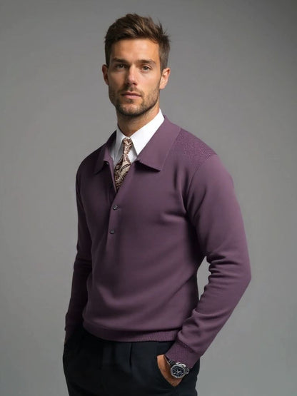 Sweter Polo Old Money Knit