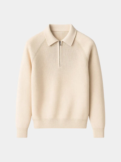 Sweter Raglan z Ćwierć Zamkiem
