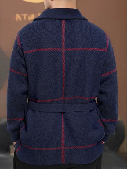 Sweter Płaszcz z Paskiem Rzym