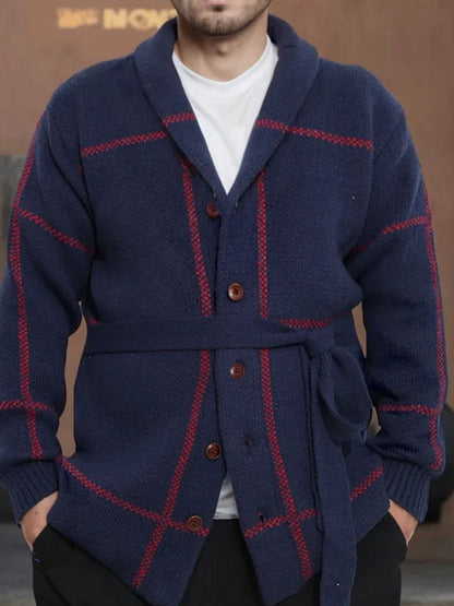 Sweter Płaszcz z Paskiem Rzym
