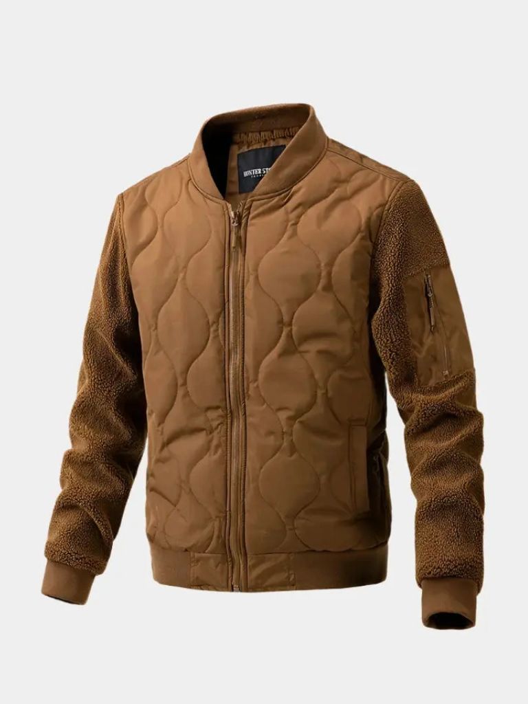 Kurtka Bomber Padded z Rękawami Sherpa
