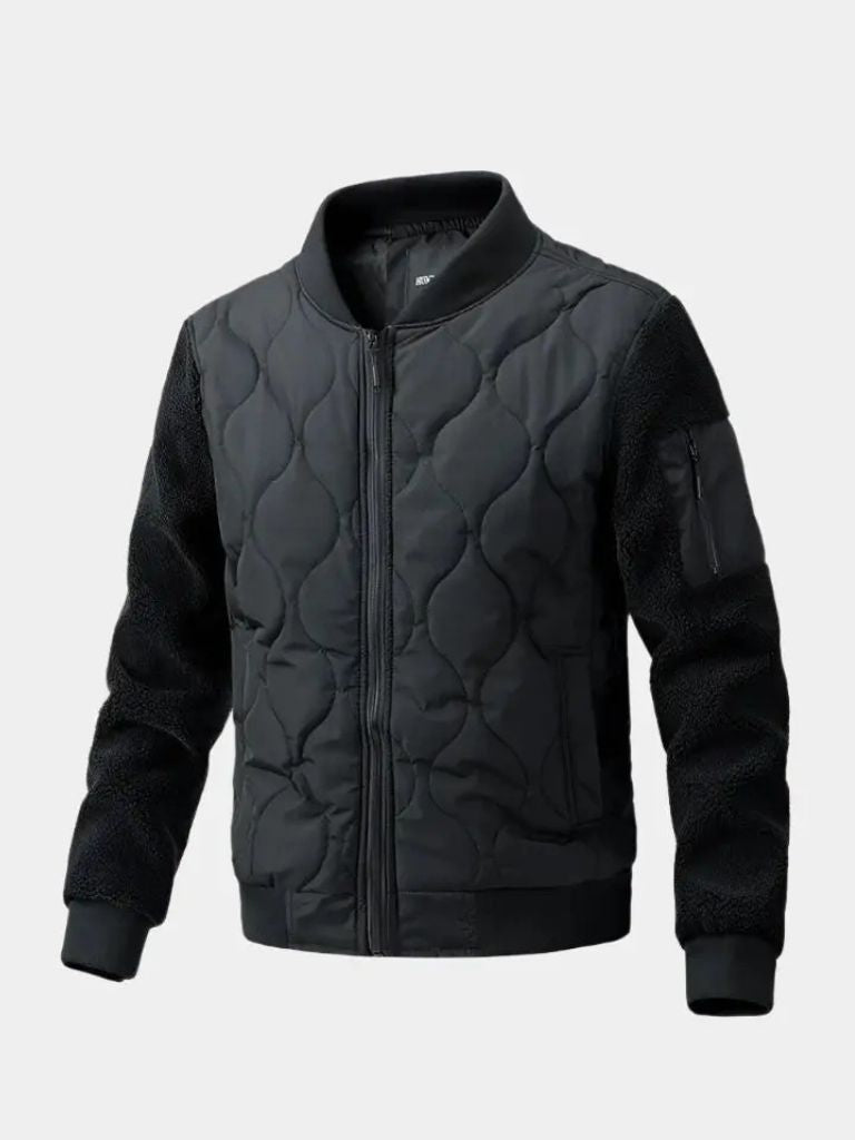 Kurtka Bomber Padded z Rękawami Sherpa
