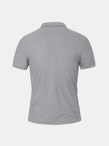 Polo w kolorze Stalowym Szarym