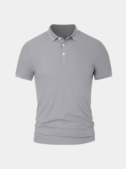 Polo w kolorze Stalowym Szarym