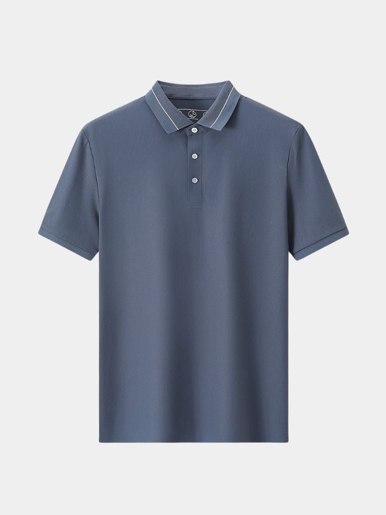 Polo w kolorze Stalowym Szarym