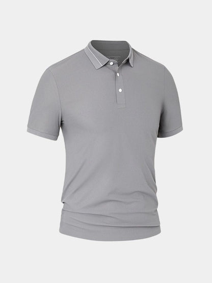 Polo w kolorze Stalowym Szarym