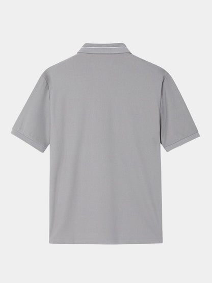 Polo w kolorze Stalowym Szarym