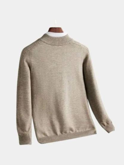 Sweter wełniany Stripe Quarter Zip