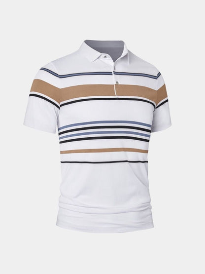 Polo w paski zachodu słońca