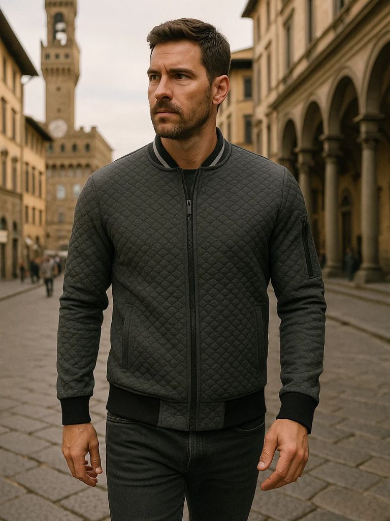Teksturowana Casual Bomberka