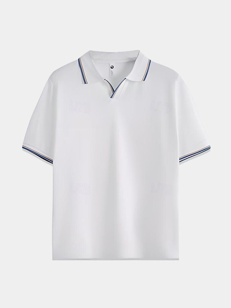 Ponadczasowy Czarny Polo z V-dekoltem