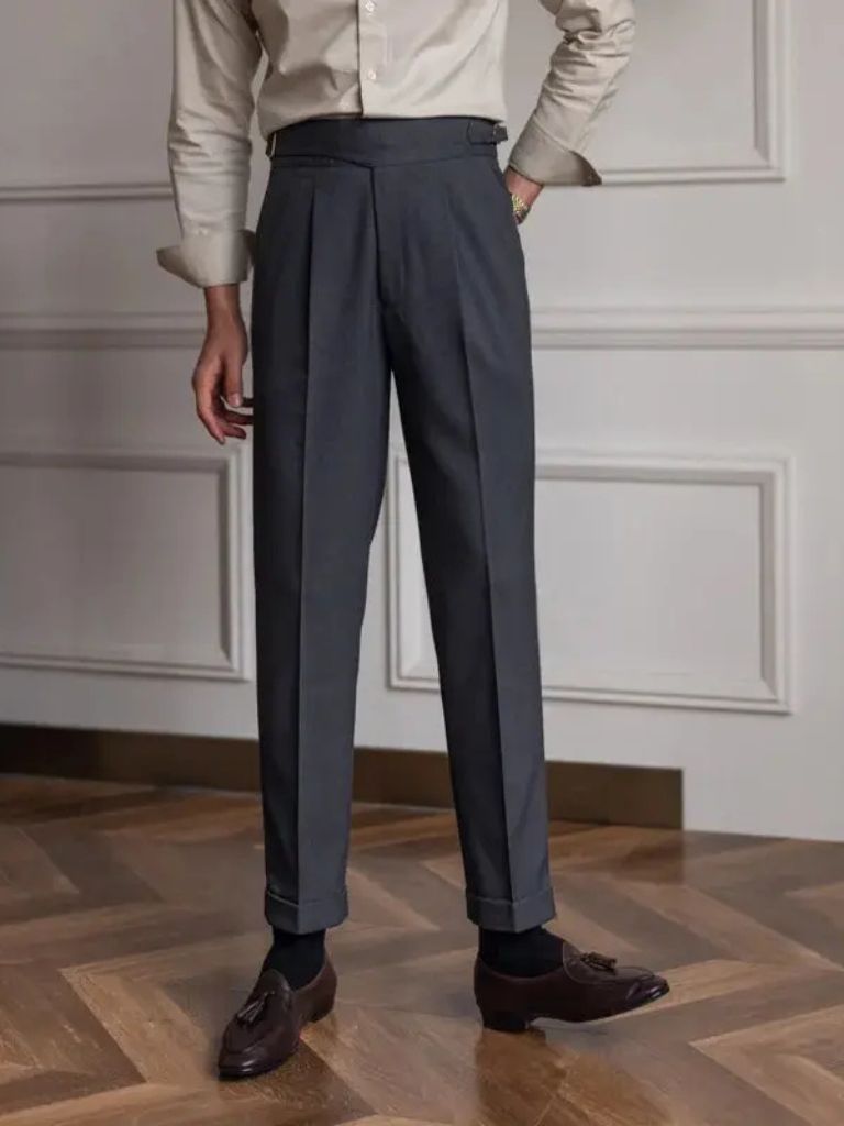 Spodnie w stylu vintage brytyjskim