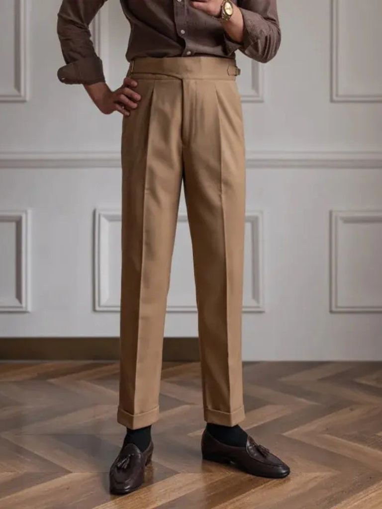 Spodnie w stylu vintage brytyjskim