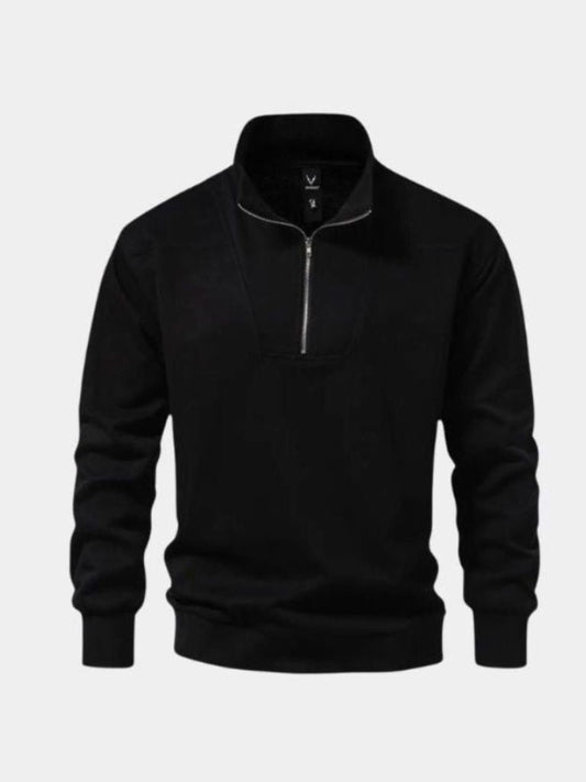 Czarna Bluza Sportowa z Kapturem na Zamek